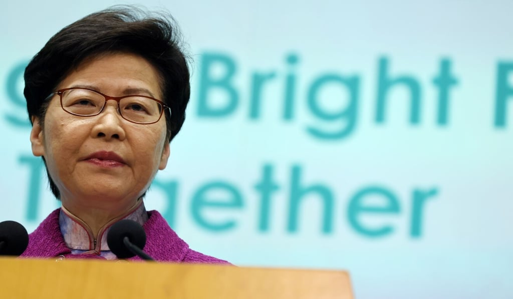 Chief Executive Carrie Lam. Photo: Nora Tam