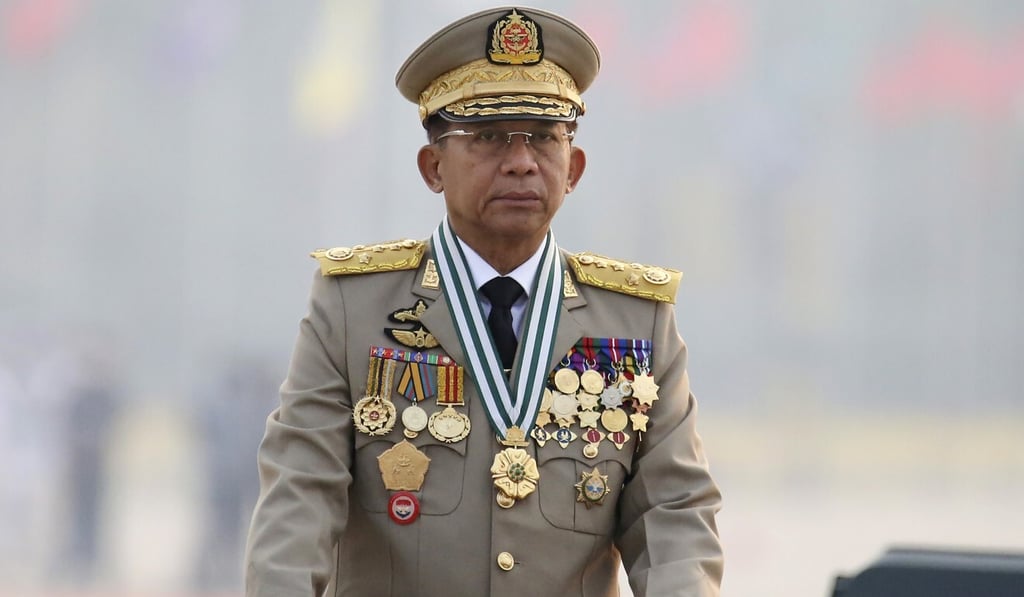 General Min Aung Hlaing, the Myanmar junta chief. Photo: AP