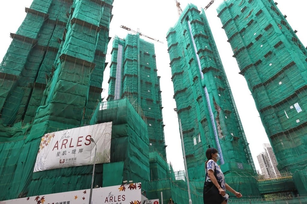 The Arles under construction by Centralcon Properties near Fo Tan subway station on 14 October 2021. Photo: K.Y. Cheng The Arles under construction by Centralcon Properties near Fo Tan subway station on 14 October 2021. Photo: K.Y. Cheng