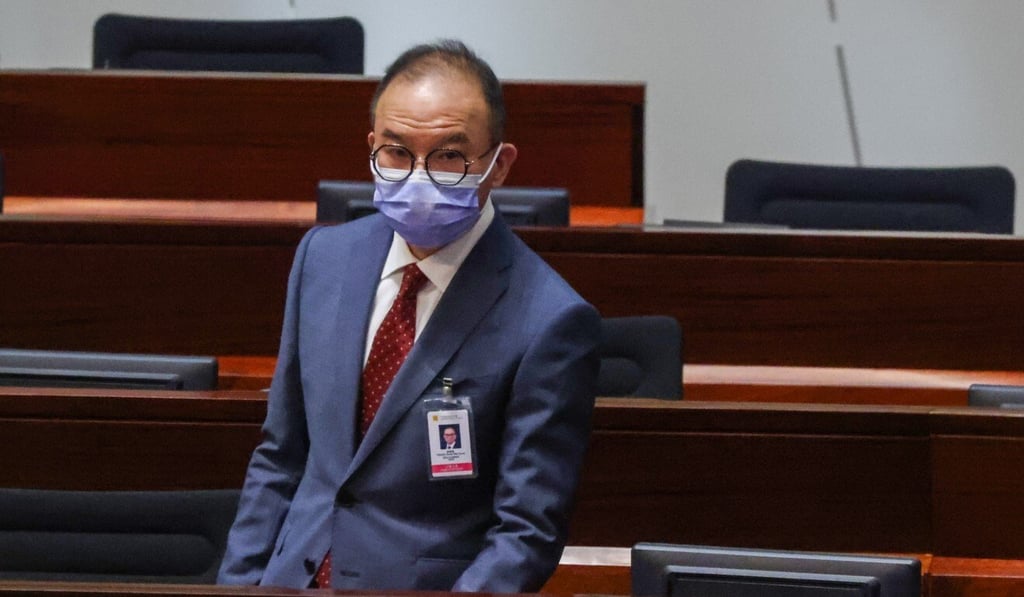 Erick Tsang unveiled plans to expand local anti-discrimination laws at a Legco meeting on Monday. Photo: May Tse Erick Tsang unveiled plans to expand local anti-discrimination laws at a Legco meeting on Monday. Photo: May Tse