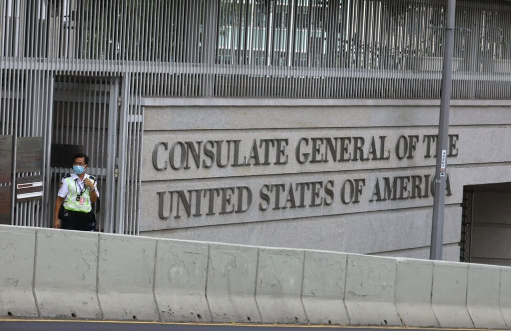 The US Consulate General in Hong Kong and Macau says America ‘stands with people in Hong Kong’. Photo: Dickson Lee