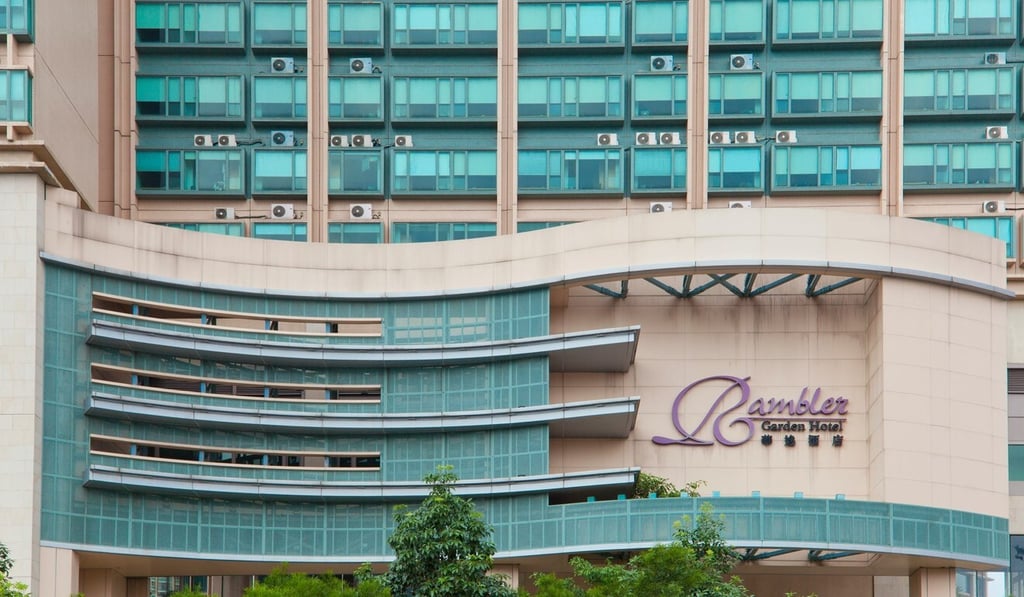 The 500-room Rambler Garden Hotel in Tsing Yi has been designated as a quarantine facility for arriving domestic workers. Photo: Facebook