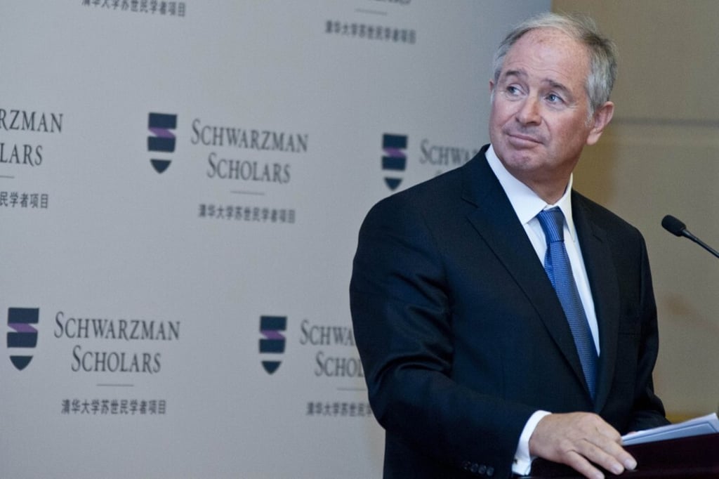 Stephen Schwarzman launches the Tsinghua University Schwarzman Scholars programme, at the Great Hall of the People in Beijing in April 2013. Photo: Reuters