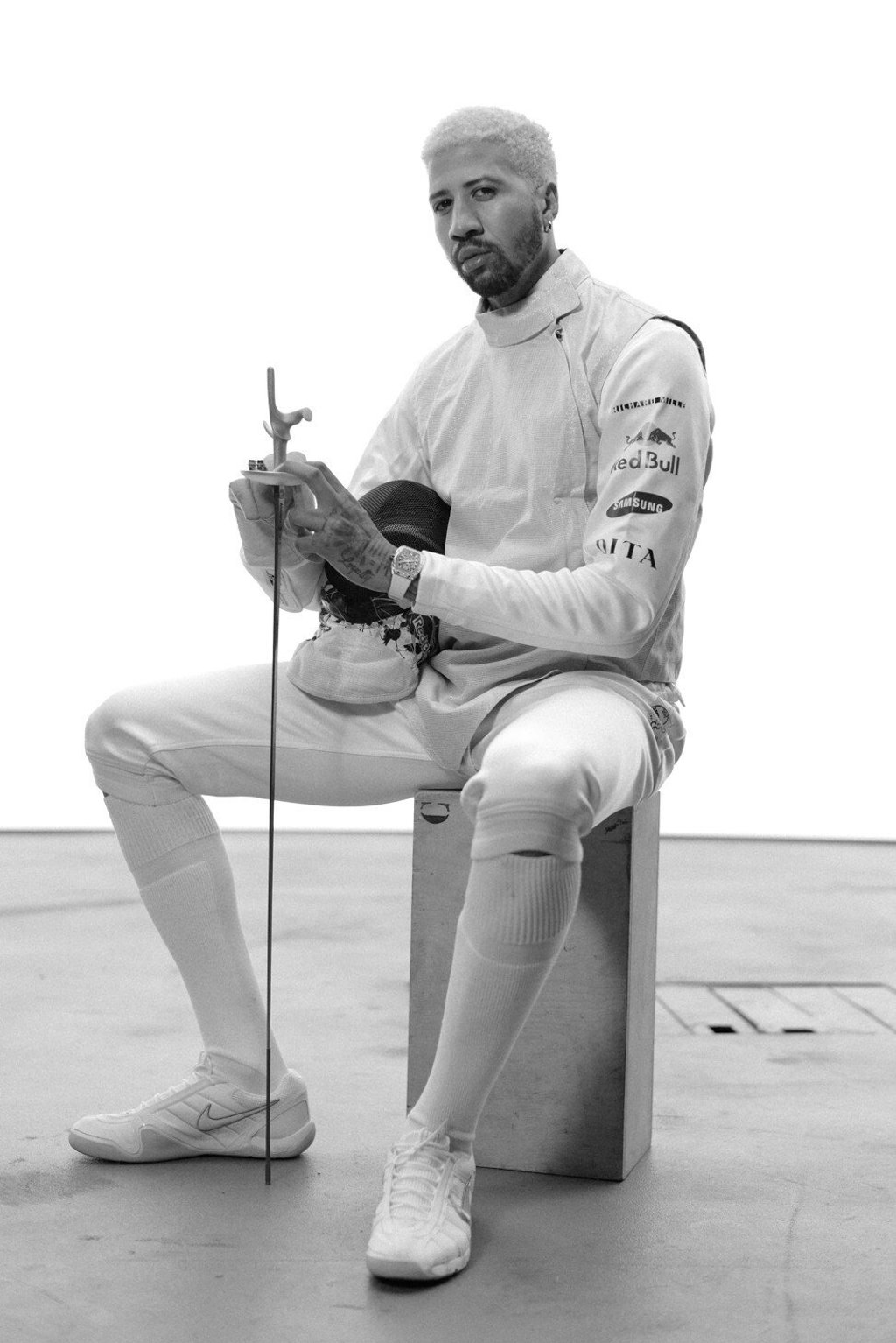 Miles Chamley-Watson, a fencer who competes for the US, is the latest athlete to join the Richard Mille family. Photo: Richard Mille