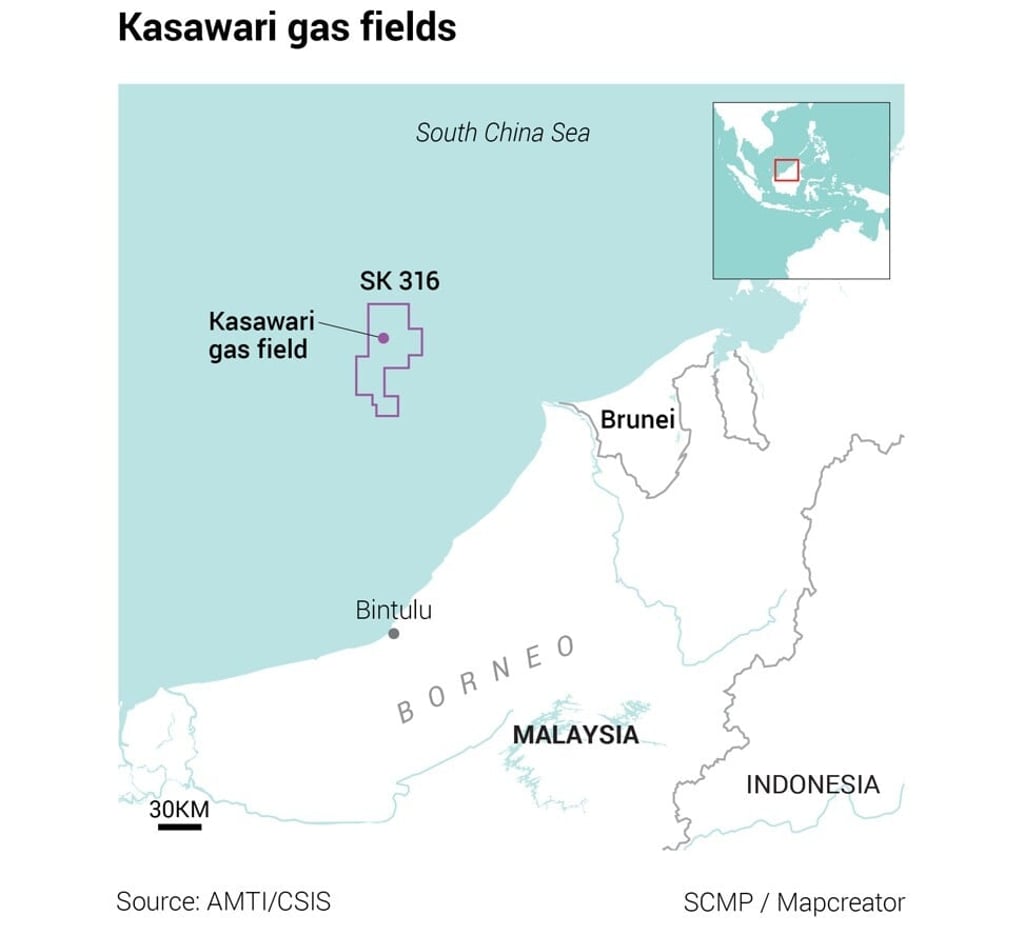 The Kasawari gas fields. Click to enlarge. The Kasawari gas fields. Click to enlarge.