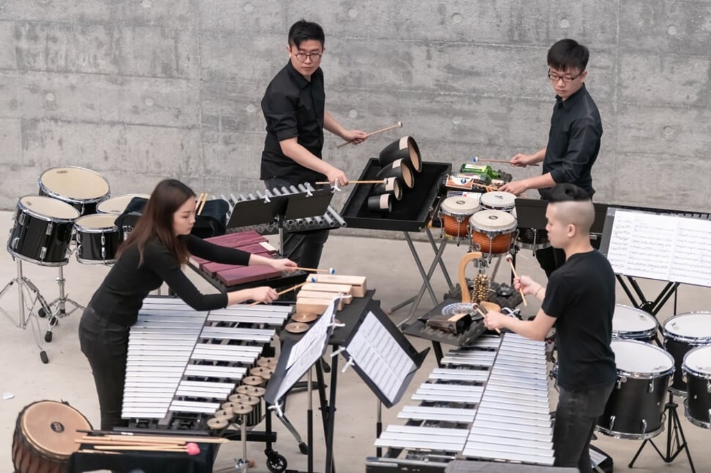 The Up:Strike Project percussion group will perform a selection of music accompanied by custom-designed cocktails. Photo: Nick Trieu