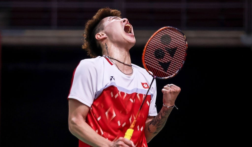 Lee Cheuk-yiu is the second home player to win the men’s singles title at the Hong Kong Open after Angus Ng Ka-long. Photo: AFP/Badminton Association of Thailand