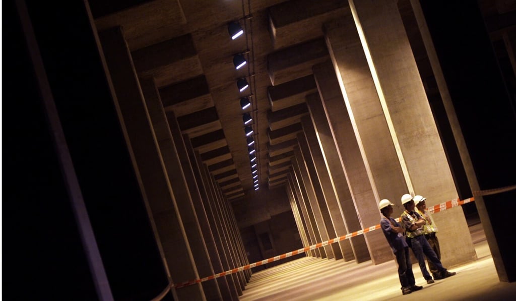 The massive Tai Hang Tung underground stormwater storage tank in Kowloon. Photo: K. Y. Cheung The massive Tai Hang Tung underground stormwater storage tank in Kowloon. Photo: K. Y. Cheung