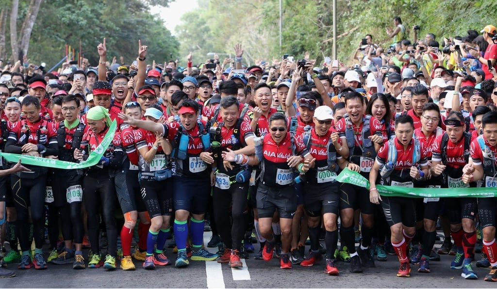 The Trailwalker starts in waves, so runners quickly spread out over tens of kilometres. Photo: Dickson Lee The Trailwalker starts in waves, so runners quickly spread out over tens of kilometres. Photo: Dickson Lee