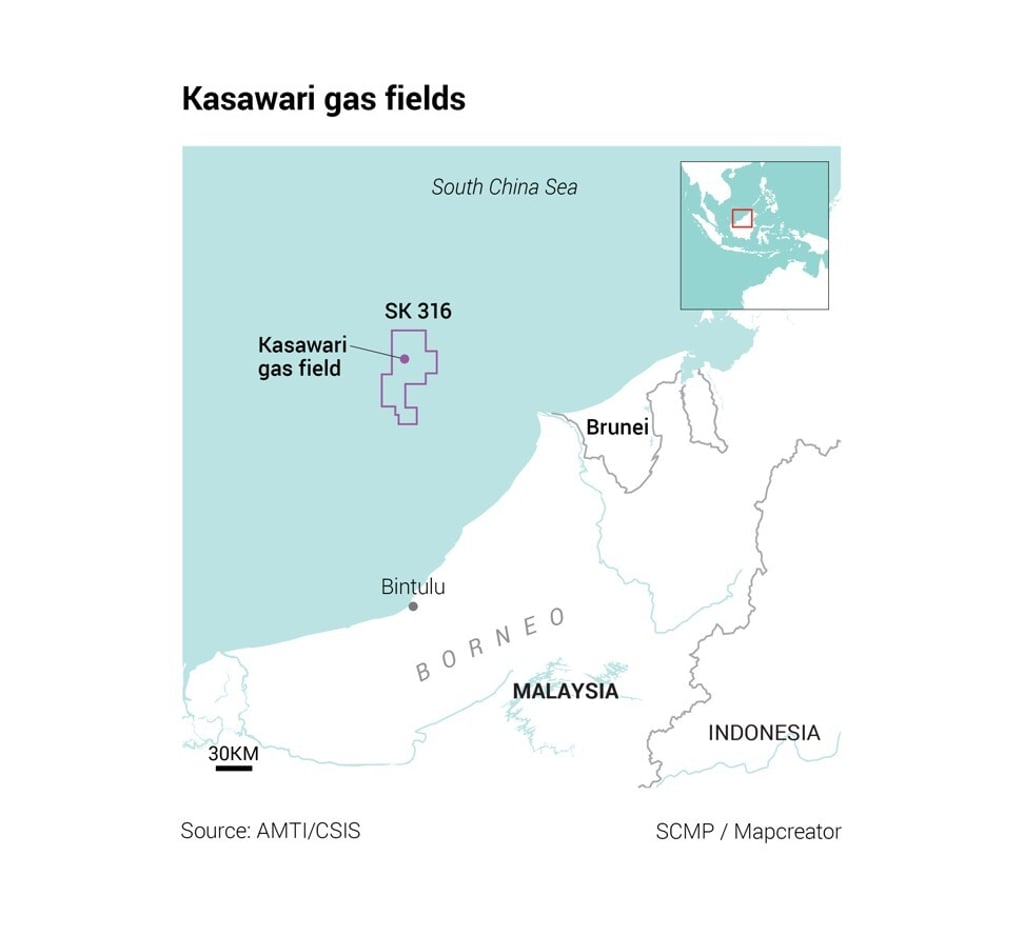 The Kasawari gas field.