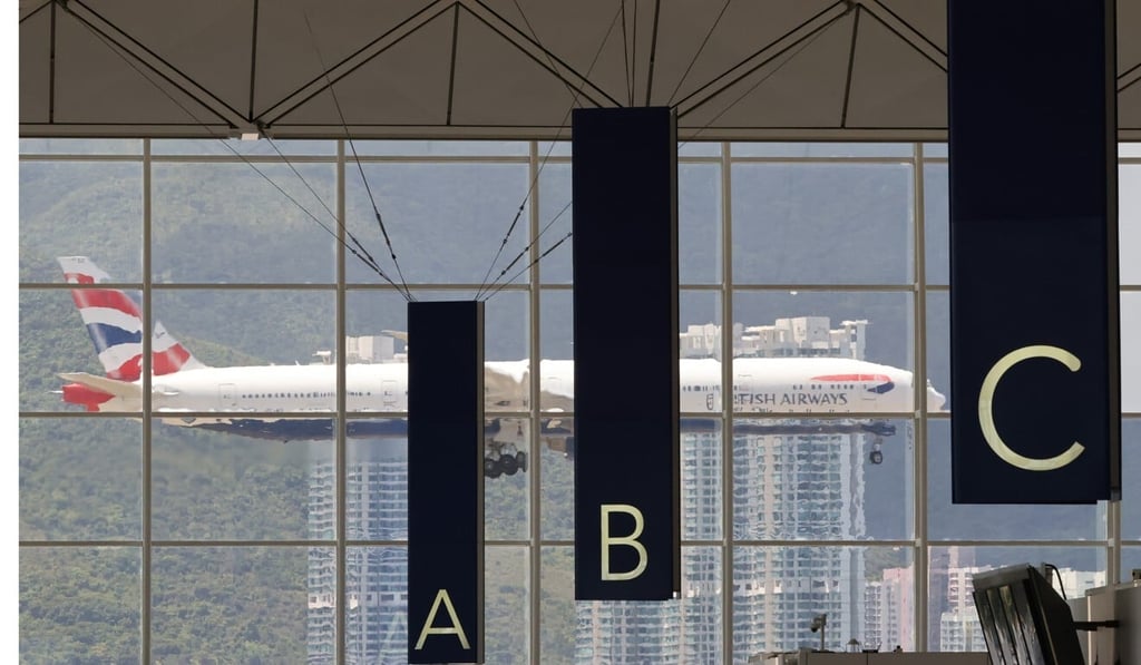 The man arrived in Hong Kong via a British Airways flight. Photo: Nora Tam The man arrived in Hong Kong via a British Airways flight. Photo: Nora Tam