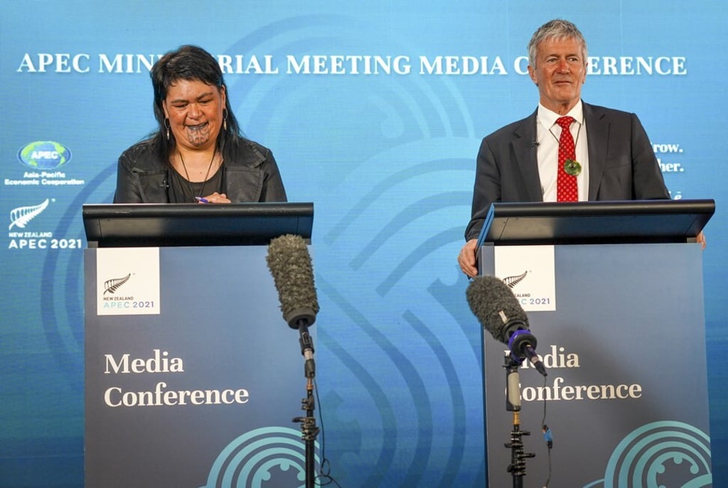 New Zealand Foreign Affairs Minister Nanaia Mahuta (left) and Trade Minister Damien O’Connor are co-chairs of the Apec ministerial meeting. Photo: Apec New Zealand