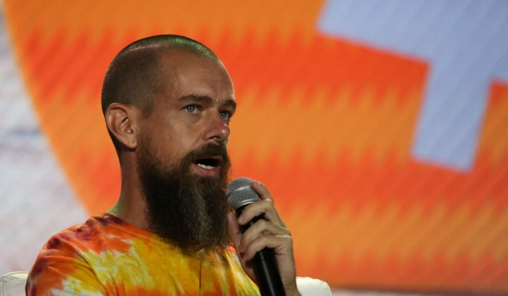 Twitter’s Jack Dorsey speaks at a conference in Miami, Florida, in June. Photo: AFP