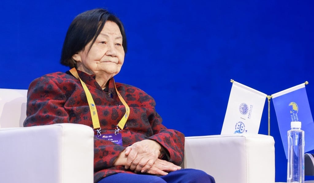 Astronomer Ye Shuhua spoke at the SHE Forum in Shanghai on November 2. Photo: Weibo