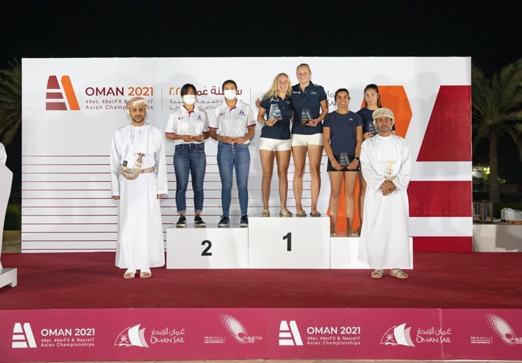 Molly Highfield with Sandy Choi Wing-chi, second overall and first in the Asian Championships. Molly Highfield with Sandy Choi Wing-chi, second overall and first in the Asian Championships.