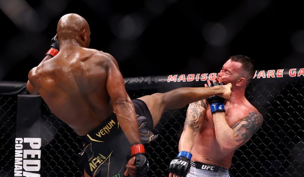 Kamaru Usman dispatched Colby Covington again, but GOAT status is still a way away. Photo: AFP Kamaru Usman dispatched Colby Covington again, but GOAT status is still a way away. Photo: AFP