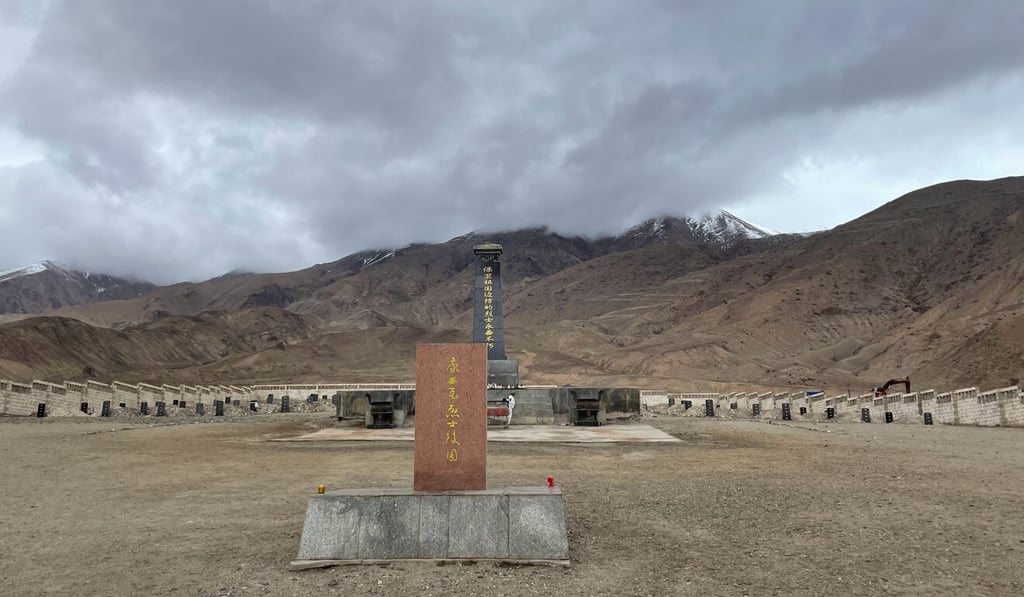 More than 100 soldiers are buried at the Kangxiwa Martyrs’ Cemetery in Xinjiang. Photo: Weibo