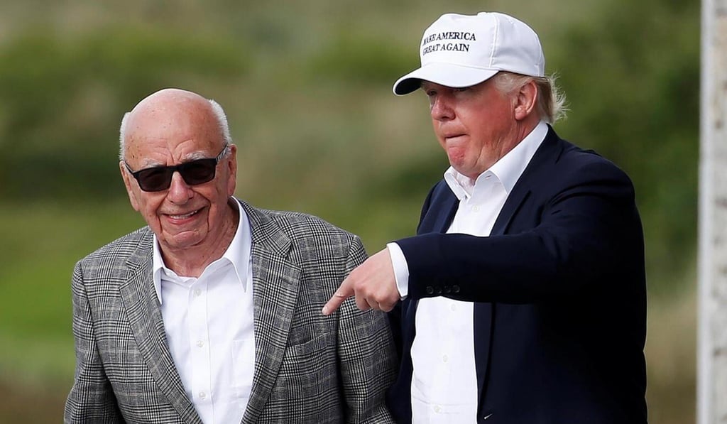 Rupert Murdoch and Donald Trump in June, 2016. File photo: Reuters