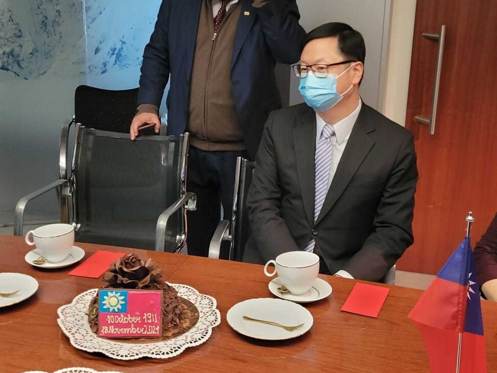 Eric Huang, head of the Taiwan Representative Office in Vilnius. Photo: Finbarr Bermingham