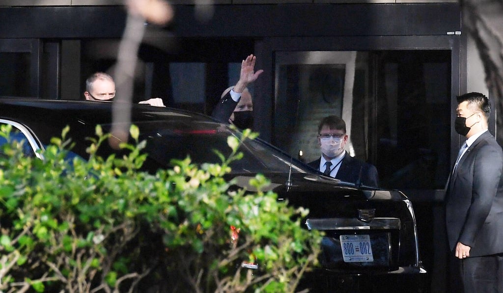 US President Joe Biden waves as he arrives at Walter Reed Medical Centre to attend his routine annual physical on Friday. Photo: AFP US President Joe Biden waves as he arrives at Walter Reed Medical Centre to attend his routine annual physical on Friday. Photo: AFP