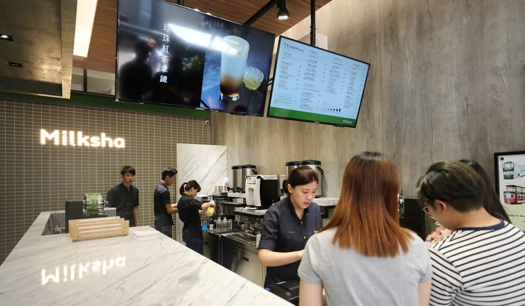 Customers place their orders at a Milksha outlet in Causeway Bay, Hong Kong. Photo: Winson Wong