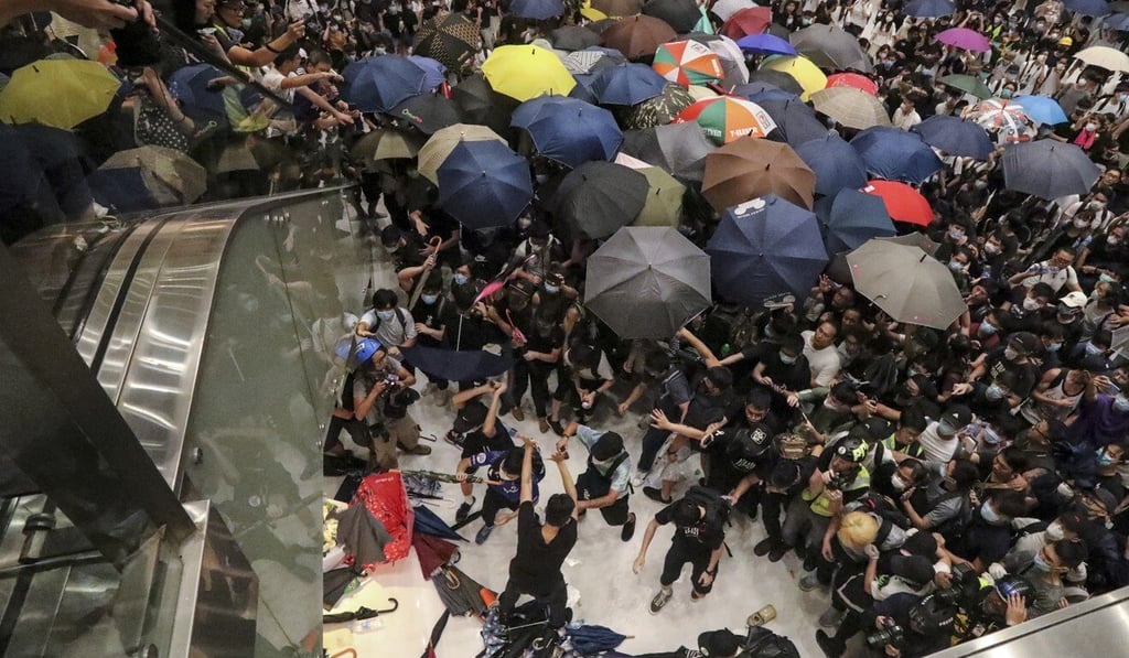 Lai Chun-lok admitted throwing the bottle but said he had not been part of the protest. Photo: Felix Wong