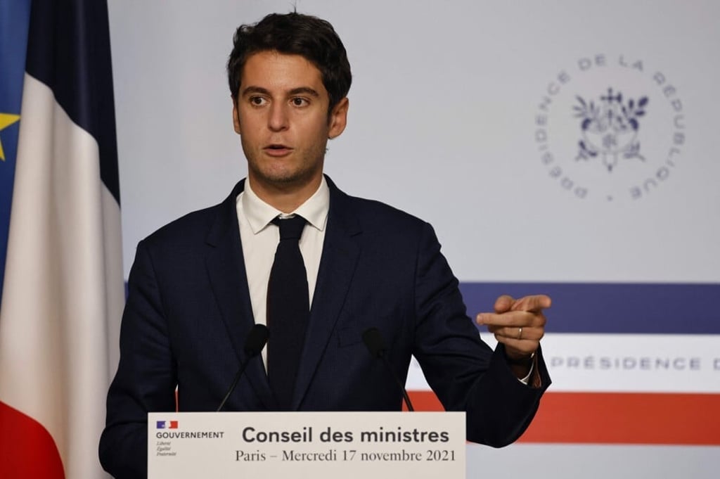 France’s Secretary of State and government spokesman Gabriel Attal. Photo: AFP France’s Secretary of State and government spokesman Gabriel Attal. Photo: AFP