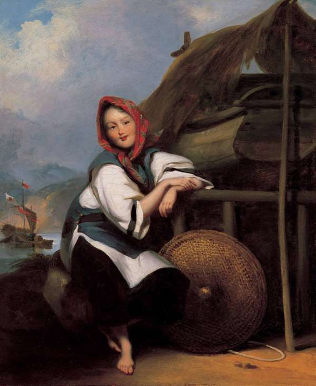 A Tanka Boatwoman (mid-19th century), by George Chinnery.