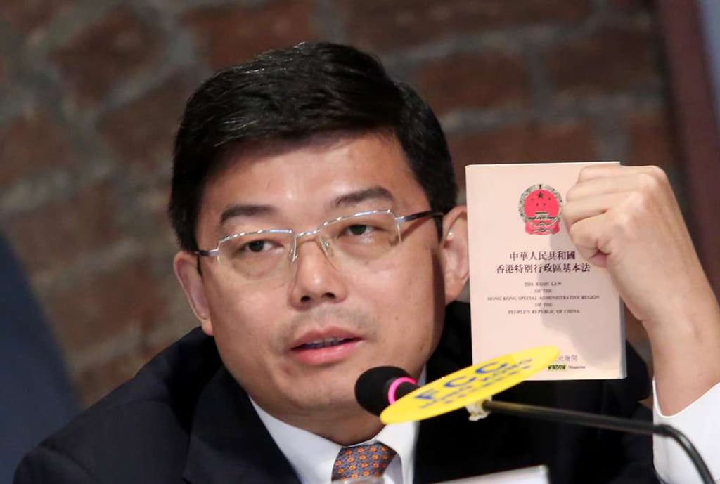 Wang Zhenmin from the central government’s liaison office. Photo: Sam Tsang