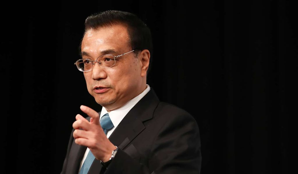 Li Keqiang made the comments at a meeting of the State Council. Photo: Bloomberg