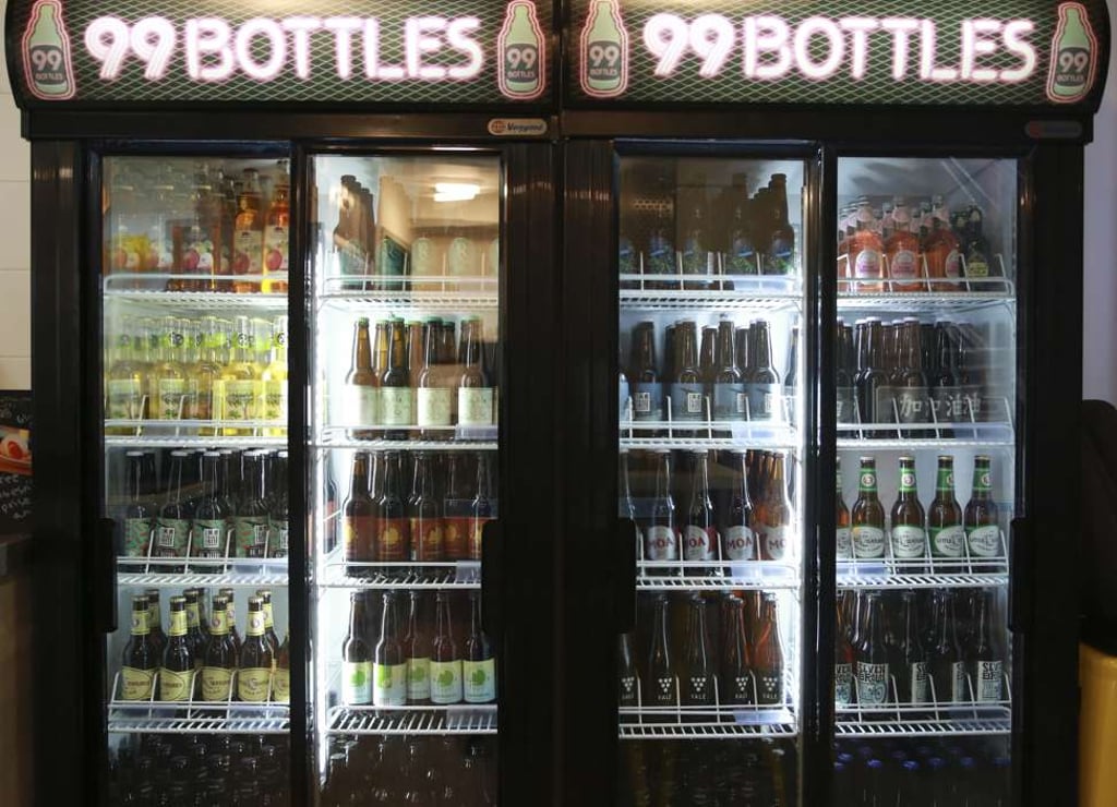 There’s a good choice of bottled beers. Photo: James Wendlinger