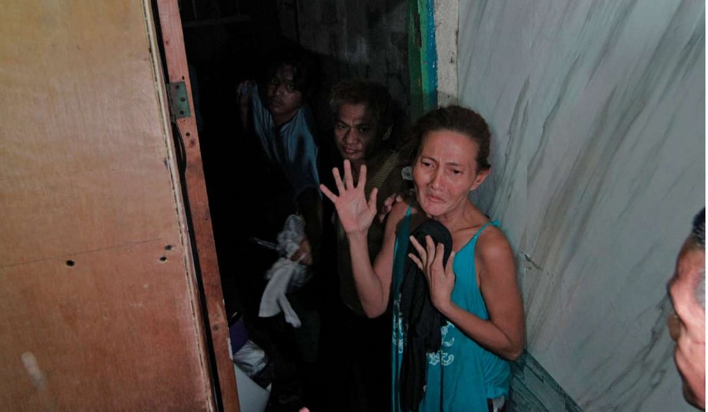 The rights officials, acting on a tip, made the surprise inspection on the police station and were calling out for any detainees to come forward. Photo: AFP