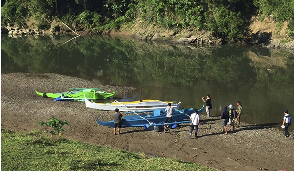 Boats which the military said were used by Abu Sayyaf militants to enter the Ibananga River in Bohol province, central Philippines. Photo: AP