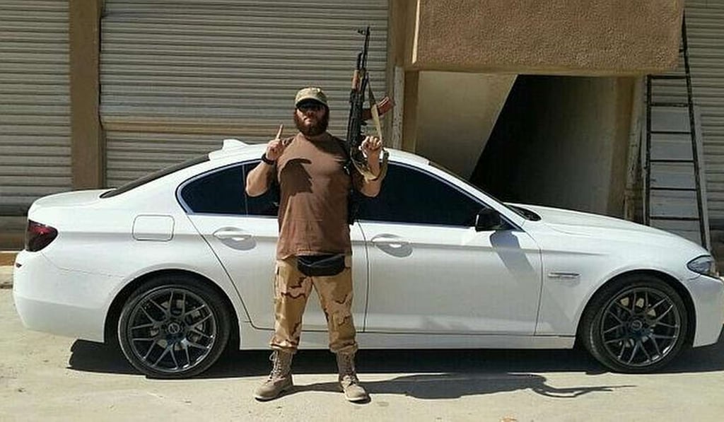 Khaled Sharrouf, posing with a Kalashnikov. Photo: Handout