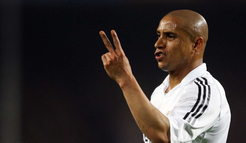 Roberto Carlos playing for Real Madrid. Photo: Reuters