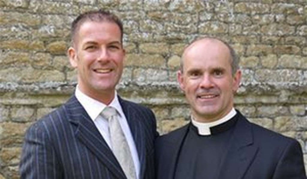 Andrew Foreshew-Cain (right) with his long-term partner, Stephen. Photo: The Guardian Andrew Foreshew-Cain (right) with his long-term partner, Stephen. Photo: The Guardian