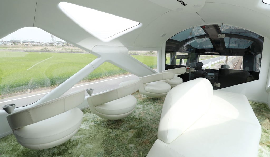 An observatory car of the Train Suite Shiki-Shima. Photo: AFP
