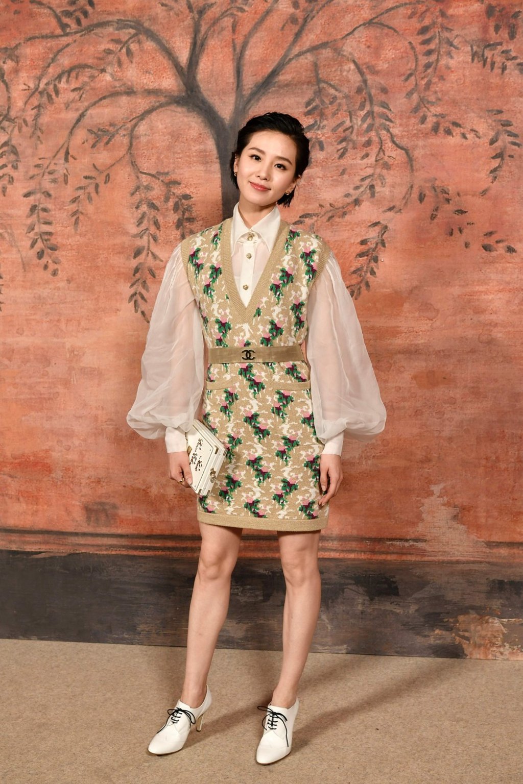 Liu ShiShi before the Chanel Croisiere (cruise) fashion show at the Grand Palais in Paris. Photo: AFP