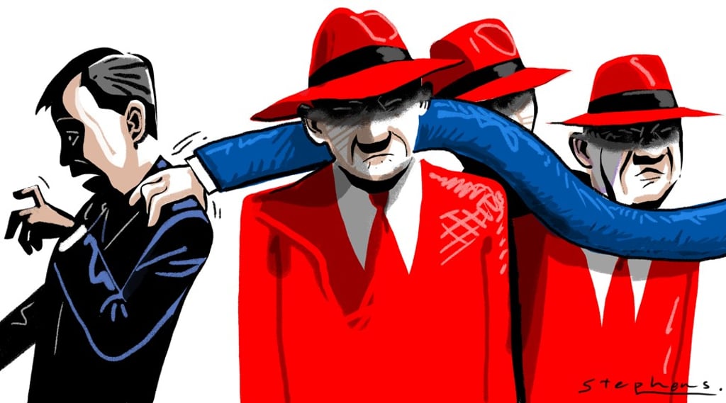 China’s leadership seems to have set a bottom line for the anti-corruption campaign right from the start – that is, no matter what happens, three groups of people are off-limits. Illustration: Craig Stephens