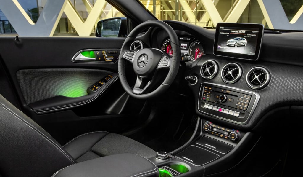 A view of the interiors of the Mercedes-Benz A 220d 4MATIC . Photo: Handout