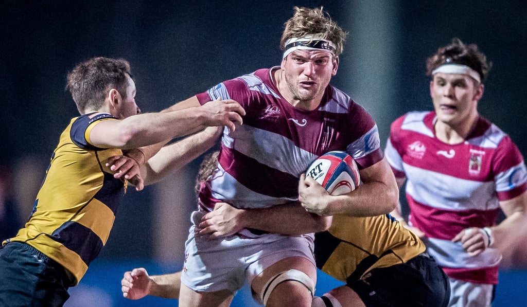 James Cunningham charges forward for Kowloon in the 2016 Hong Kong Premiership.