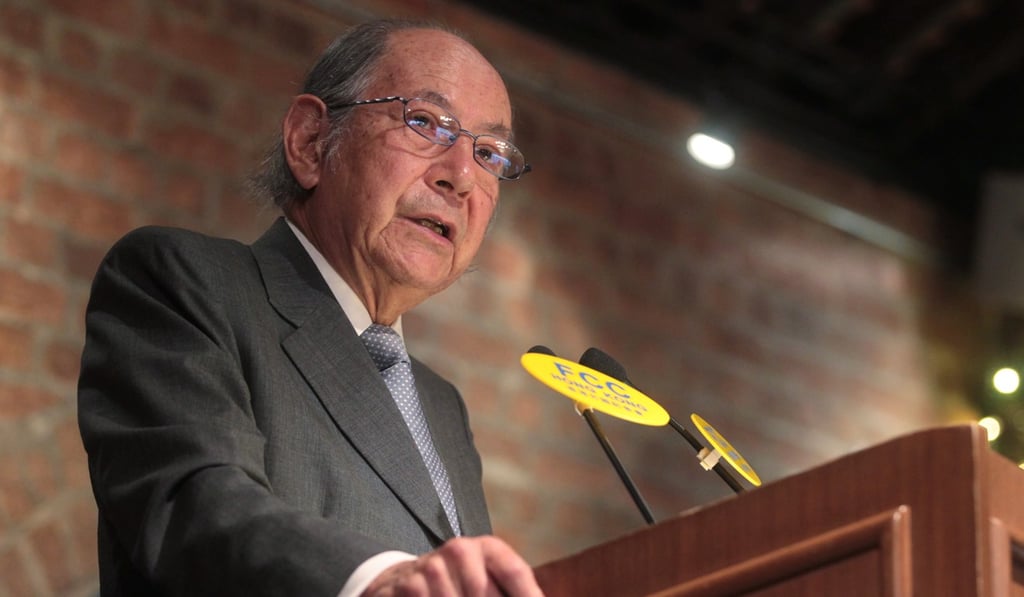 Former permanent judge of the Court of Final Appeal, Henry Litton at the Foreign Correspondents Club. Photo: Bruce Yan