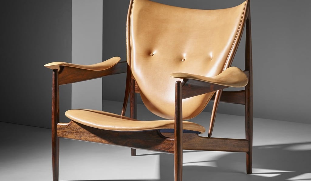 Chieftain armchair, designed by Danish architect Finn Juhl in 1949.Photo: Phillips