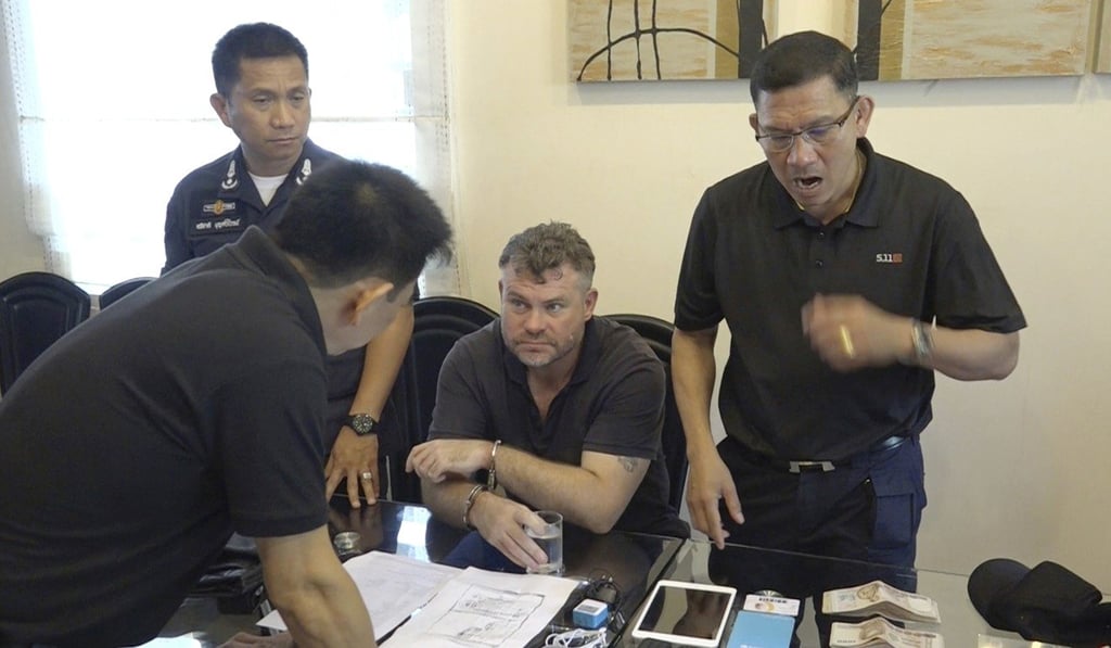 Thai police arrested Moorby who apparently fled charges of suspected drug trafficking and is wanted in his home country. Photo: AP Thai police arrested Moorby who apparently fled charges of suspected drug trafficking and is wanted in his home country. Photo: AP
