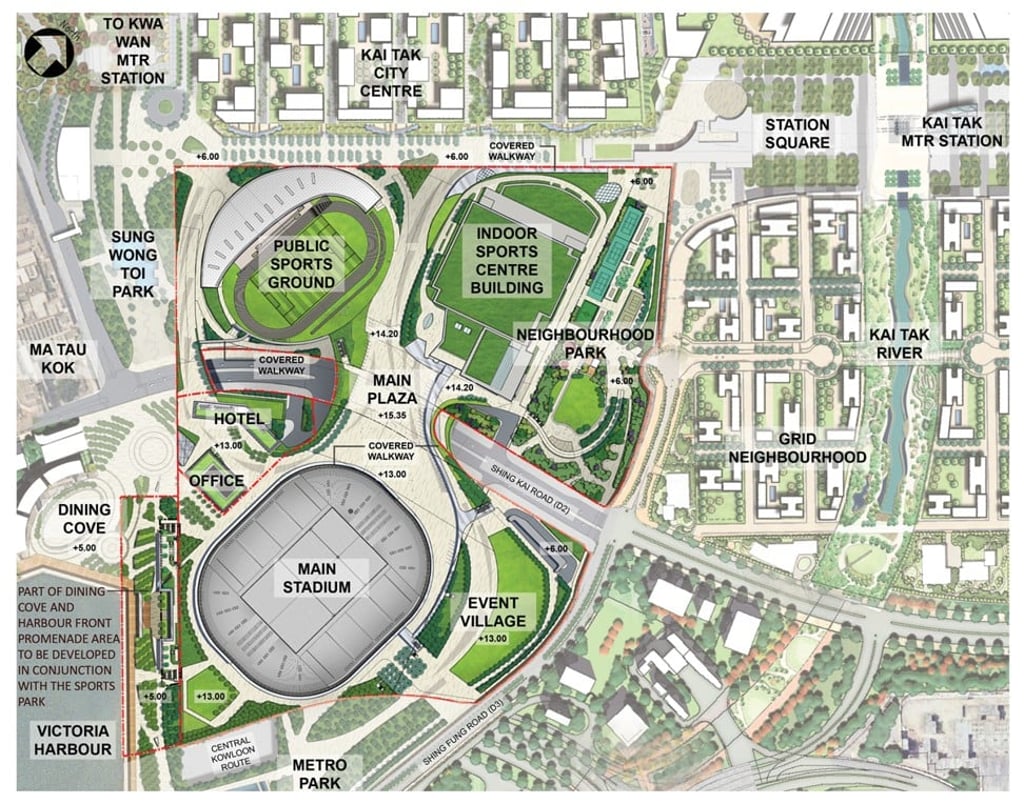 The Kai Tak master plan. Photo: Home Affairs Bureau The Kai Tak master plan. Photo: Home Affairs Bureau