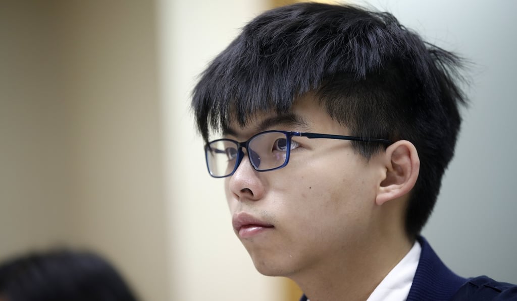 Hong Kong pro-democracy activist Joshua Wong attends a press conference in Taipei last month. Martin Lee is trying to remake young Joshua in his own image, in the hope that the activist can inherit his leadership mantle to further the cause of democracy in Hong Kong. This is unlikely. Photo: EPA