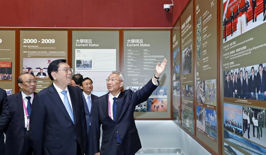 Zhang said teachers should help students build the right character and core values. Photo: GCS Macau Zhang said teachers should help students build the right character and core values. Photo: GCS Macau