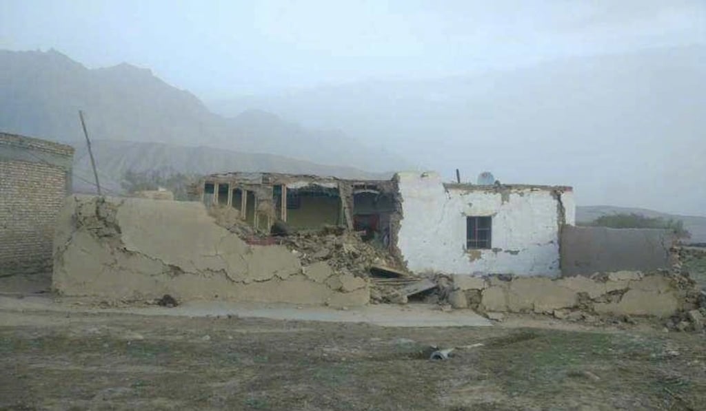 Damage caused by the quake. Photo: Handout