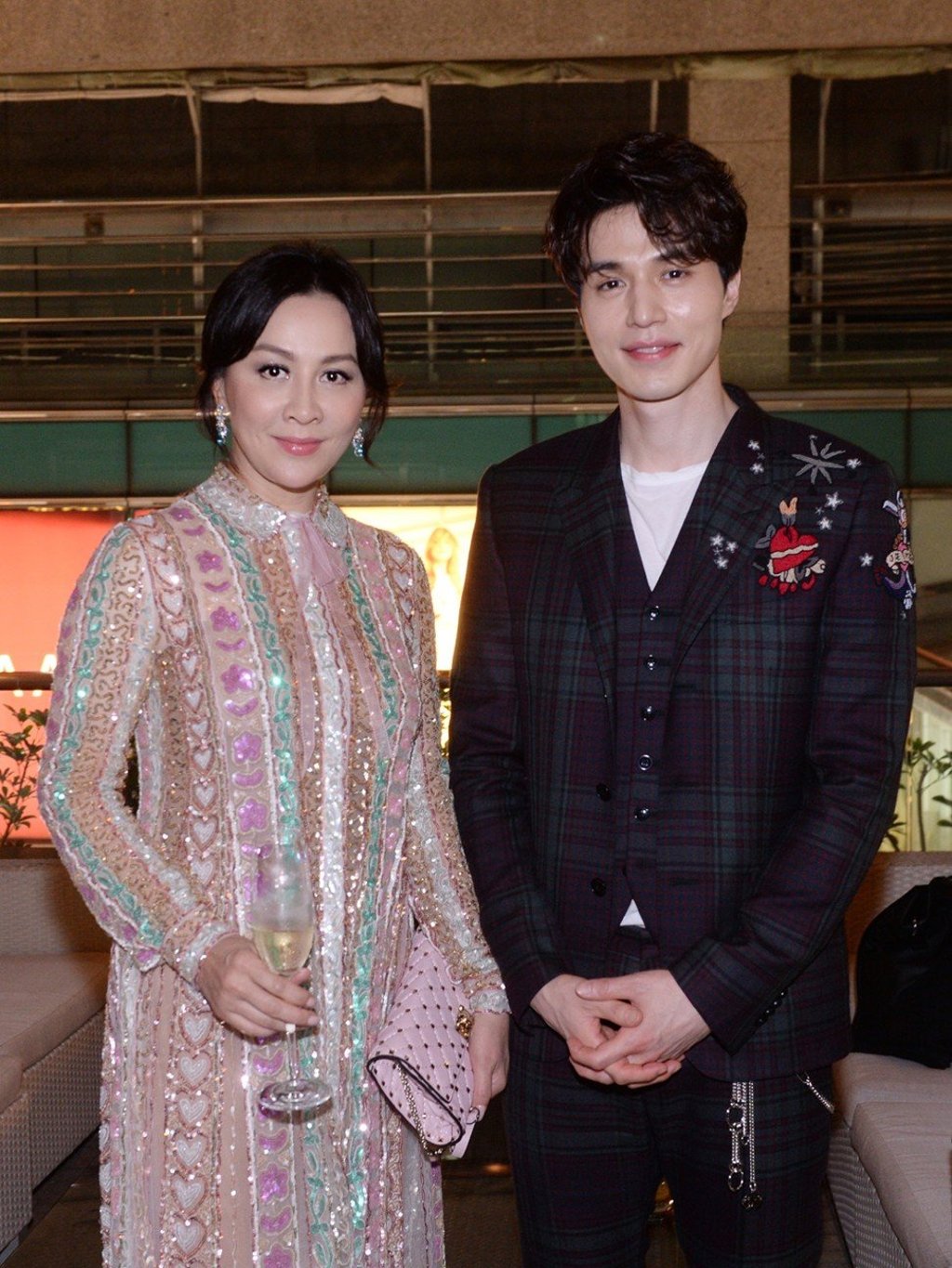 Carina Lau with Lee Dong Wook Carina Lau with Lee Dong Wook