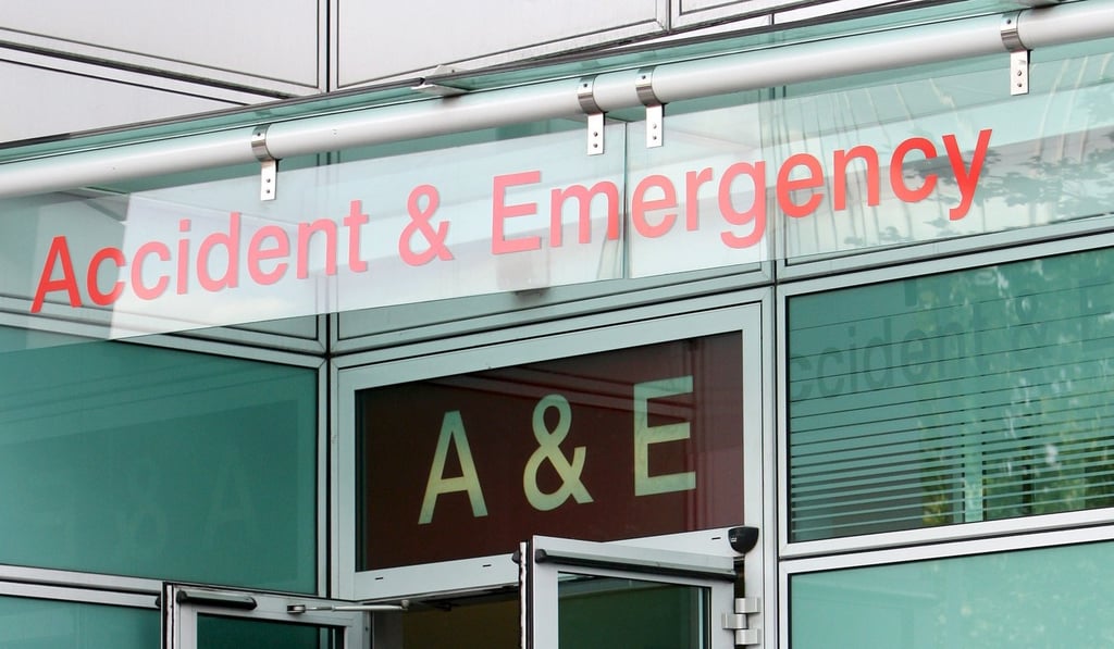 The accident and emergency section of a hospital in central London. Photo: EPA